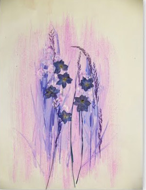 Виды флористических работ. Коллаж клей-краски